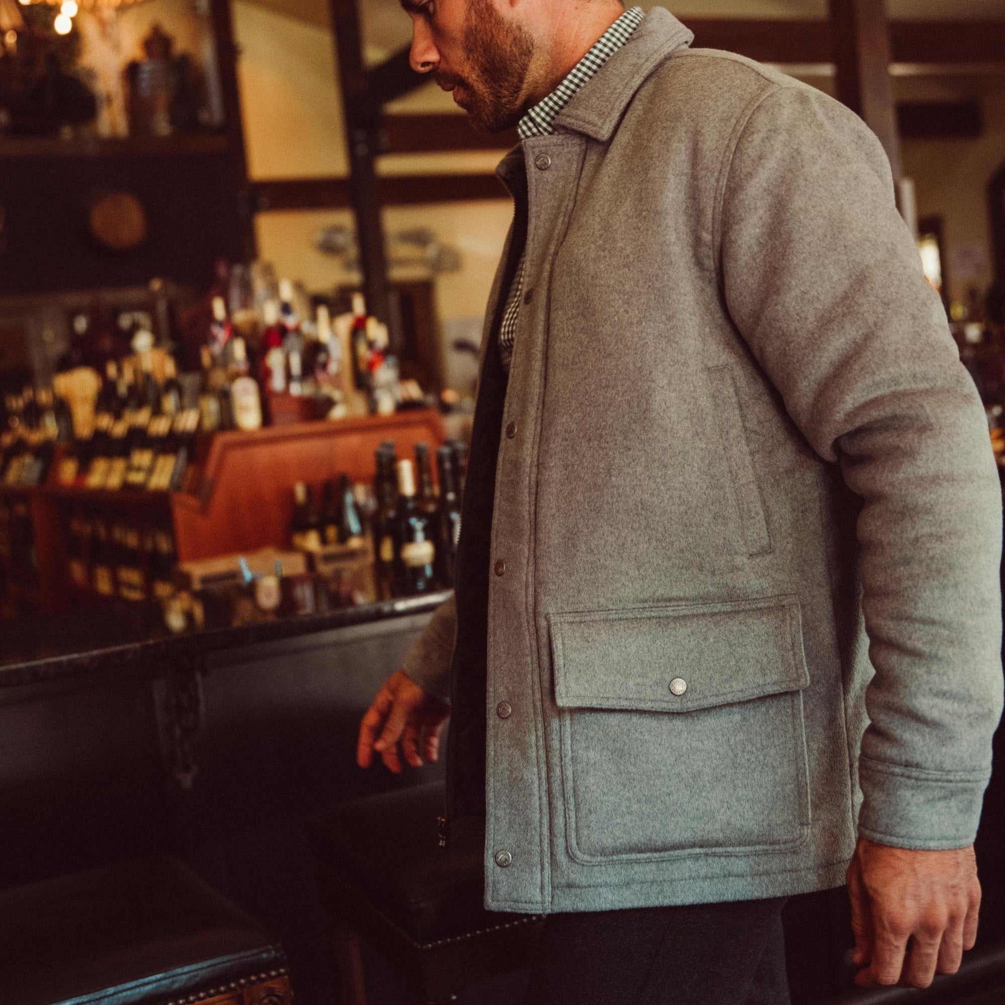 Dover Wool Jacket for Men & Women - Warm Winter Coat with Classic Style - Perfect for Outdoor Activities, Work & Casual Wear