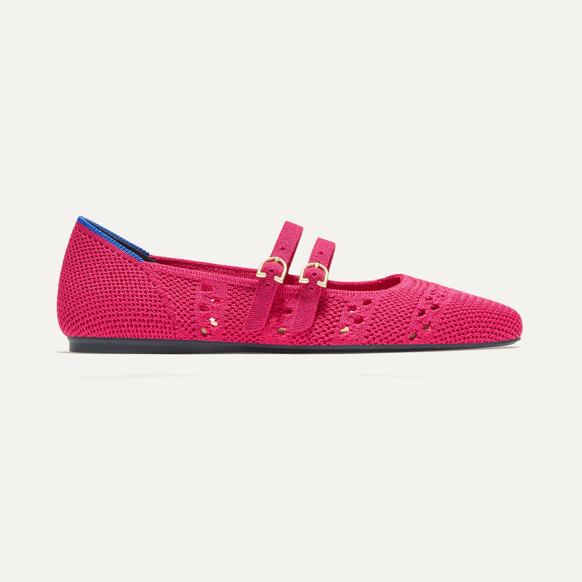 Stylish Rouge Crochet Double Buckle Mary Jane Shoes for Women - Perfect for Casual Outings, Parties, and Everyday Wear
