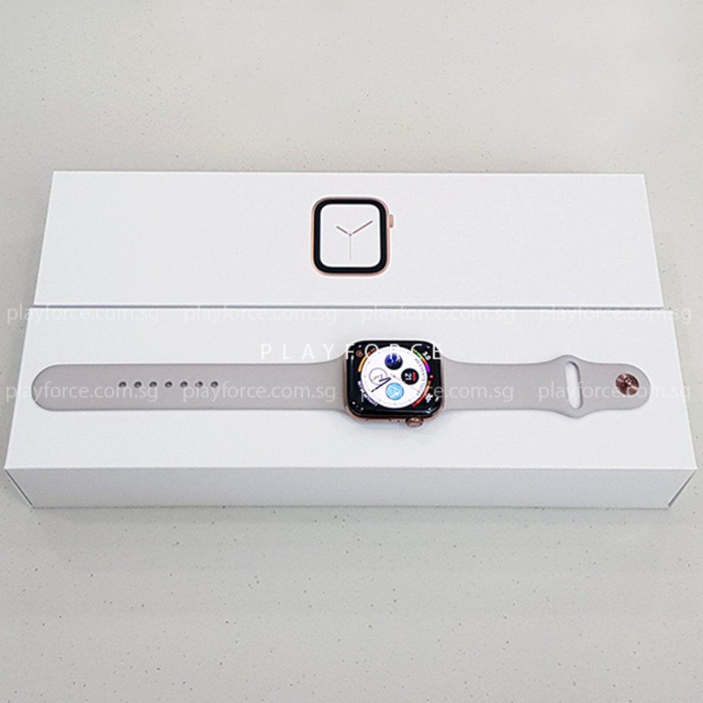 Apple Watch Series 4 44mm Stainless Steel GPS + Cellular with AppleCare+ - Smartwatch for Fitness Tracking, Calls & Notifications - Perfect for Workouts, Business & Everyday Use