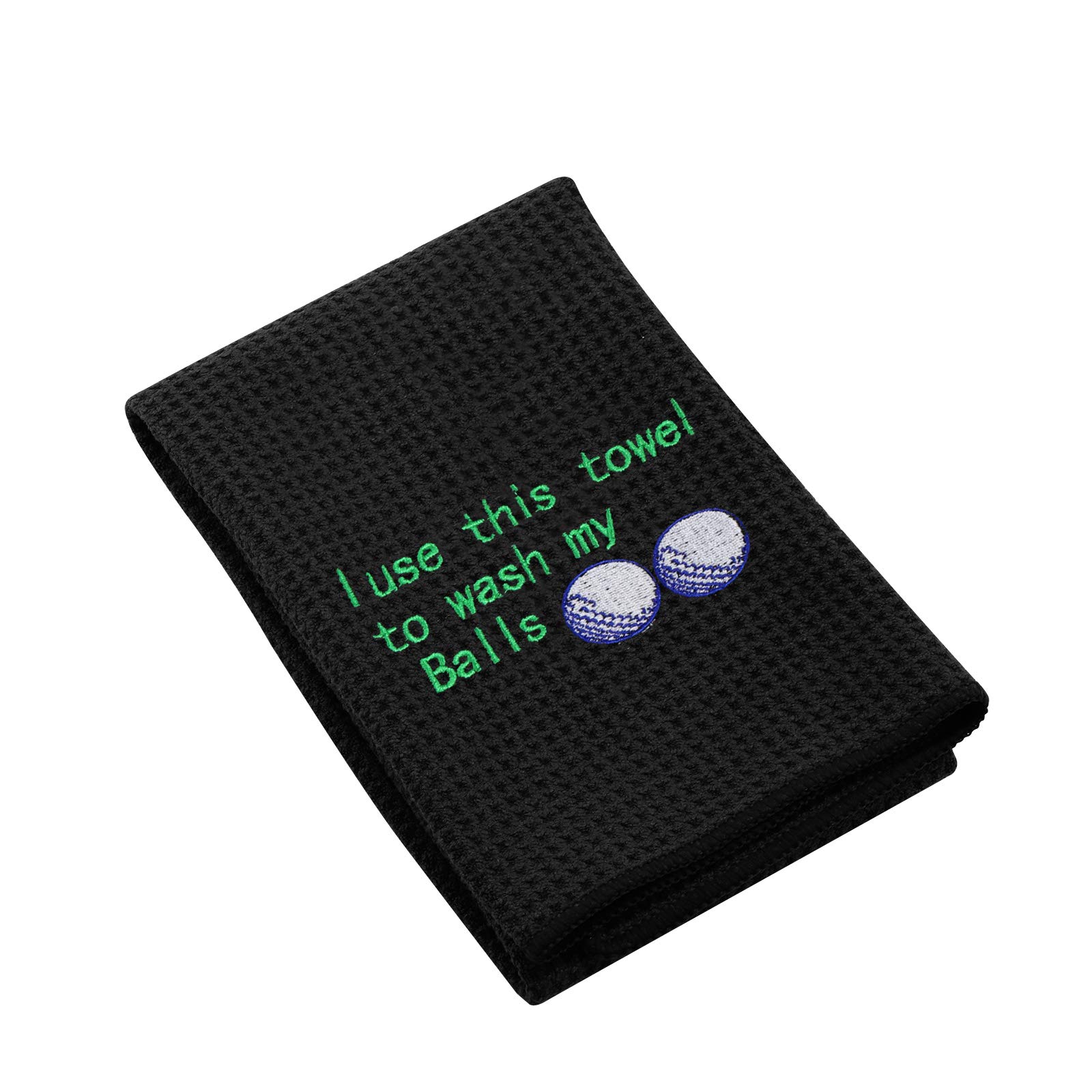 Premium Embroidered Golf Towel with Clip - Funny 