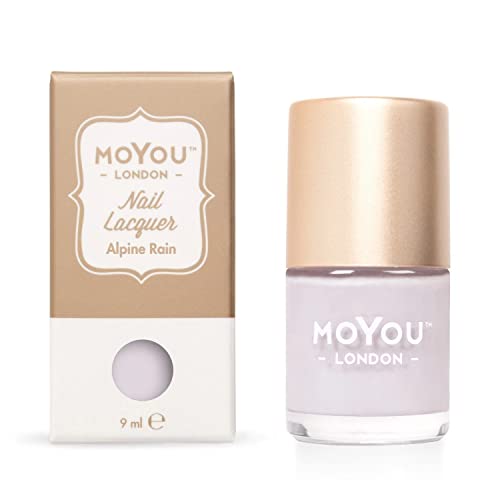 MoYou London Nail Art Stamping Polish - Alpine Rain Green | Professional Nail Stamping Kit for Salon & Home Manicure | DIY Nail Designs for Women & Teens