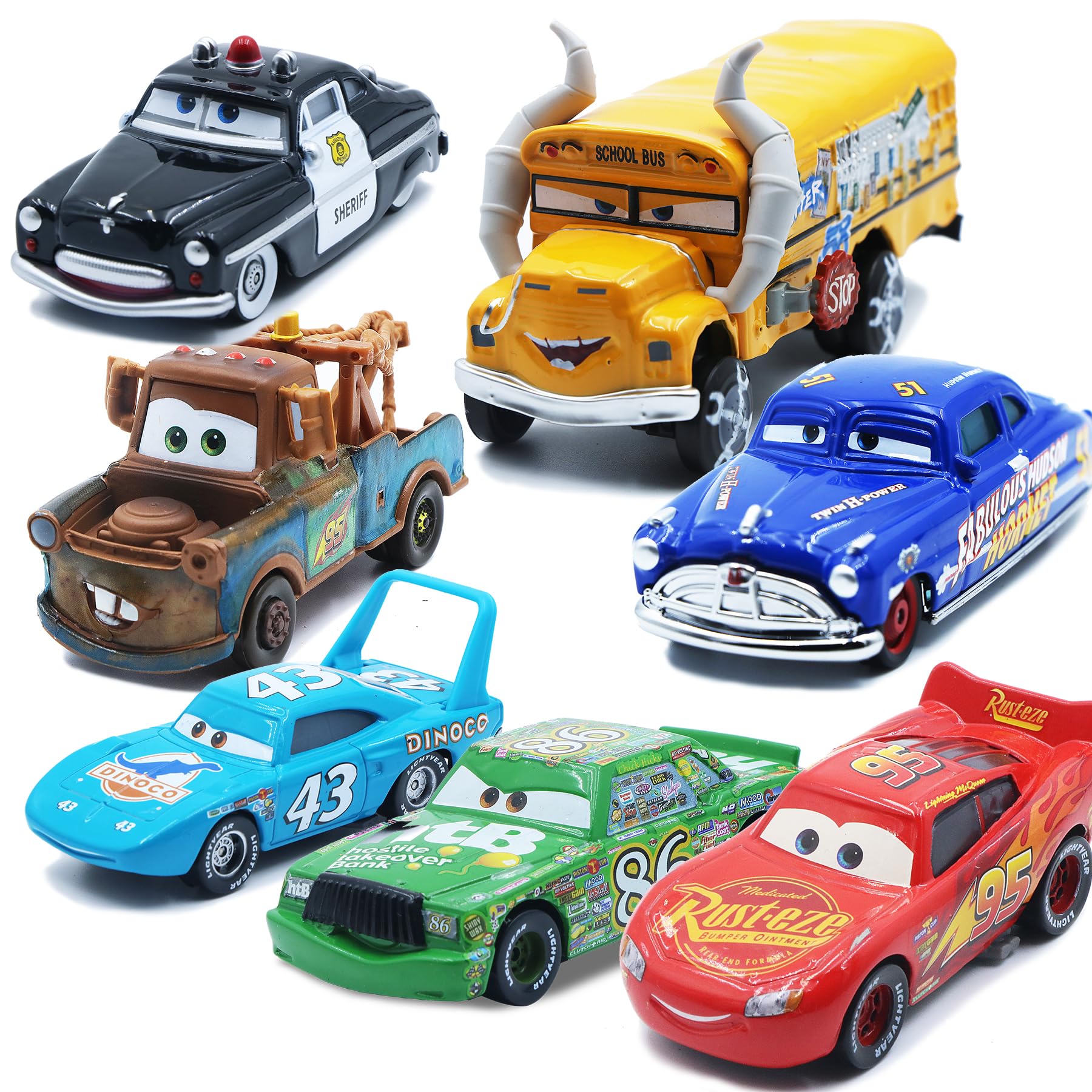 7PCS Diecast Metal Car Toys Set - 1:55 Scale Model Vehicles Collection for Kids, Boys Birthday Gift | Perfect for Playtime, Collecting & Display