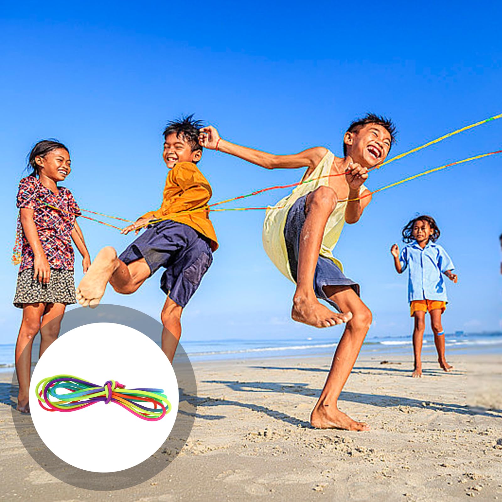 TOYANDONA Adjustable Chinese Jump Rope for Kids - 118