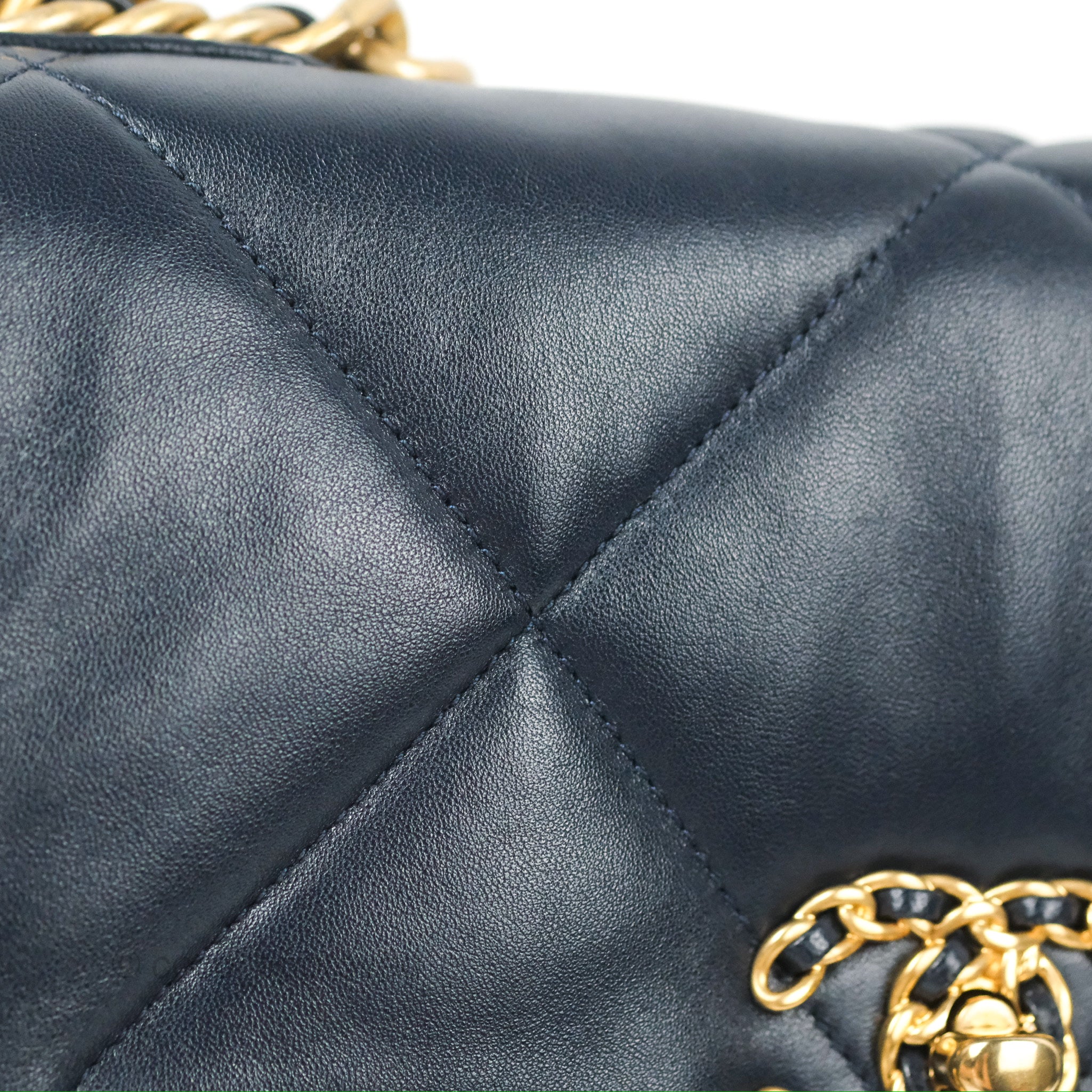 Chanel 19 Small Handbag in Navy Blue with Mixed Hardware - Luxury Crossbody Bag for Women, Perfect for Date Night & Evening Events