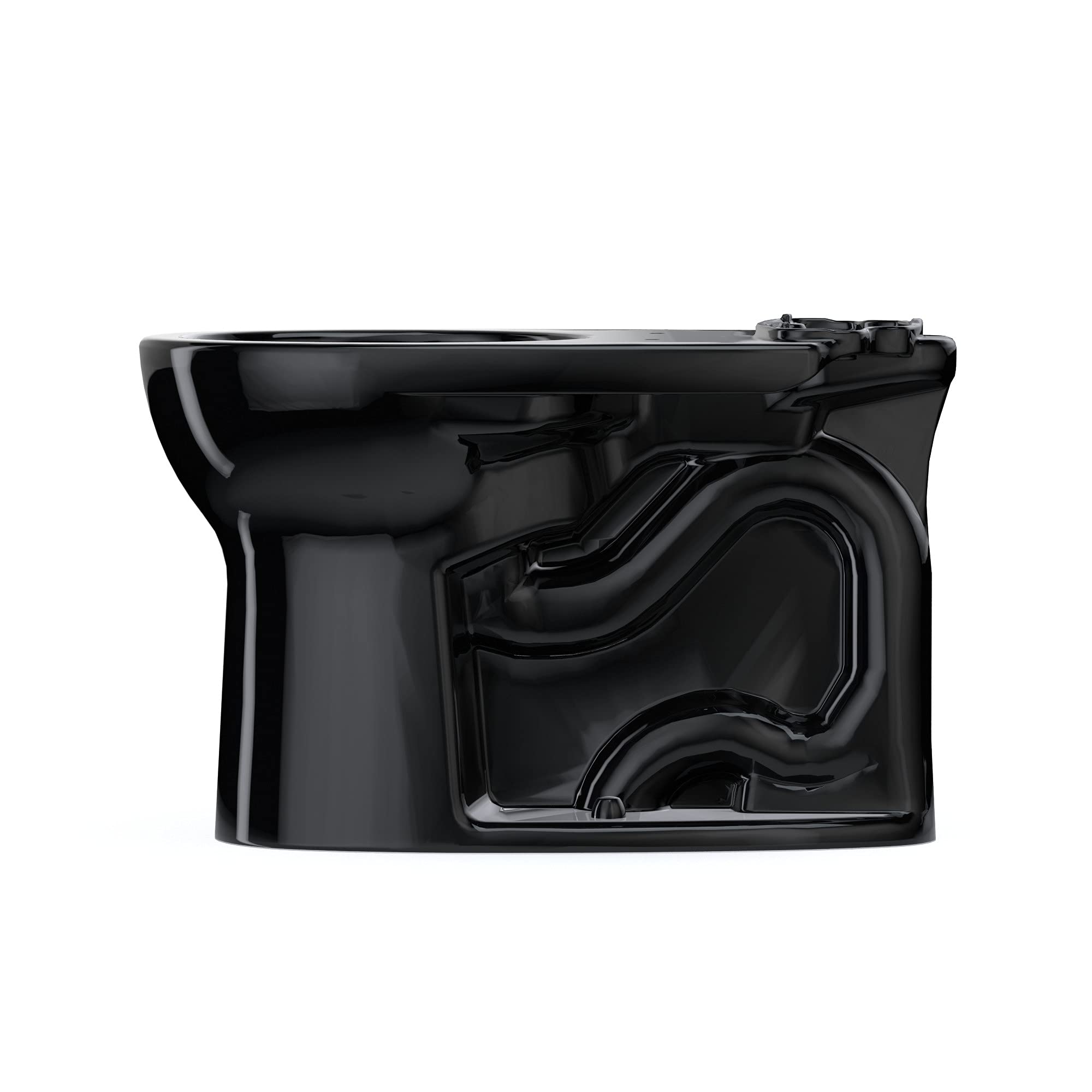 TOTO Drake Round Two-Piece TORNADO FLUSH Toilet Bowl in Ebony - C775CEF#51 | High-Efficiency Water-Saving Design for Modern Bathrooms