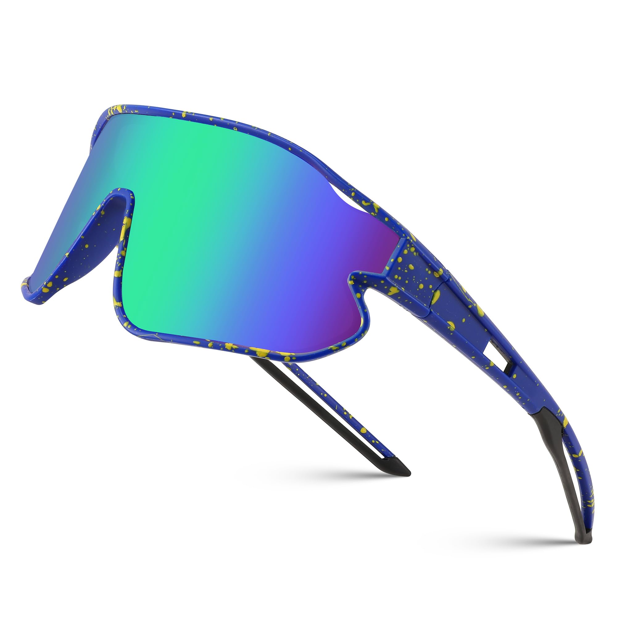 FEISEDY Unisex Youth Sunglasses UV400 Protection - Baseball Tennis Cycling Sports Shades for Boys & Girls - Perfect for Outdoor Activities, Beach, and Driving B4064