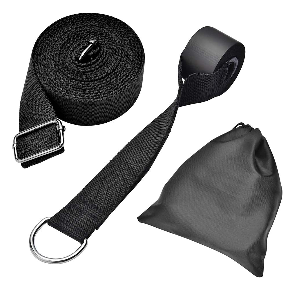 TheLAShop Premium Door Stretch Strap - Heavy Duty Doorway Yoga Trapeze Belt Anchor for Home Fitness, Aerial Yoga & Pilates - Perfect for Stretching, Inversion Therapy & Workout Training
