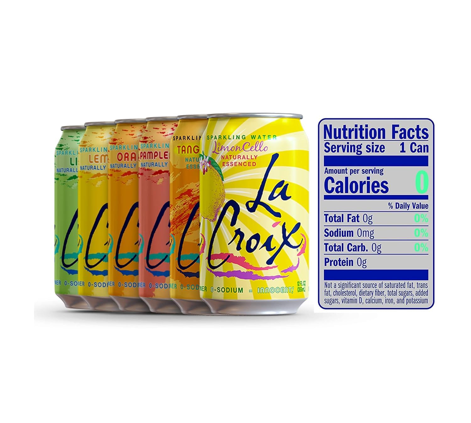 LaCroix Sparkling Water Variety Pack - Summer Citrus Flavors (6 Assorted, 12 fl oz Cans, Pack of 24) | Refreshing Beverage for Parties, Office & Healthy Hydration
