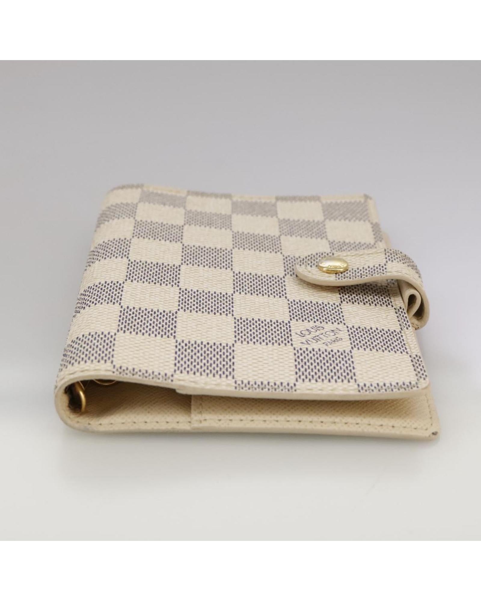 Louis Vuitton Agenda PM Damier Azur Leather Planner - Luxury Organizer for Business & Personal Use - Perfect for Meetings, Travel & Daily Scheduling