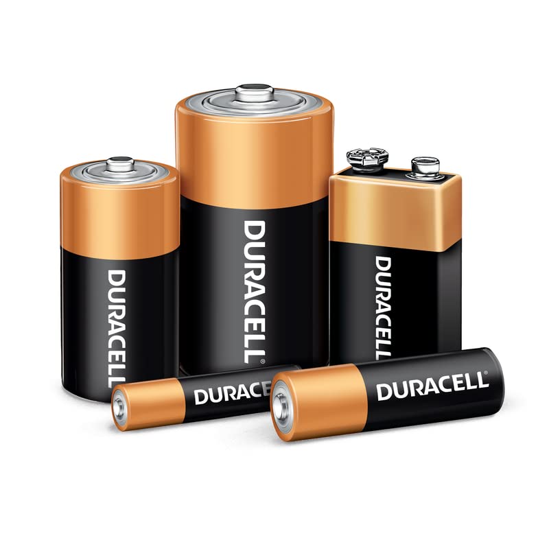 Duracell Coppertop 9V Alkaline Batteries - 12 Pack (112 Total Batteries) for Smoke Detectors, Toys & Electronics - Long-Lasting Power Supply