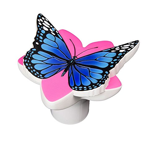 Blue and Pink Butterfly Pool Float Drink Dispenser - Fun Inflatable Cooler for Pool Parties, Beach Outings, and Summer Relaxation
