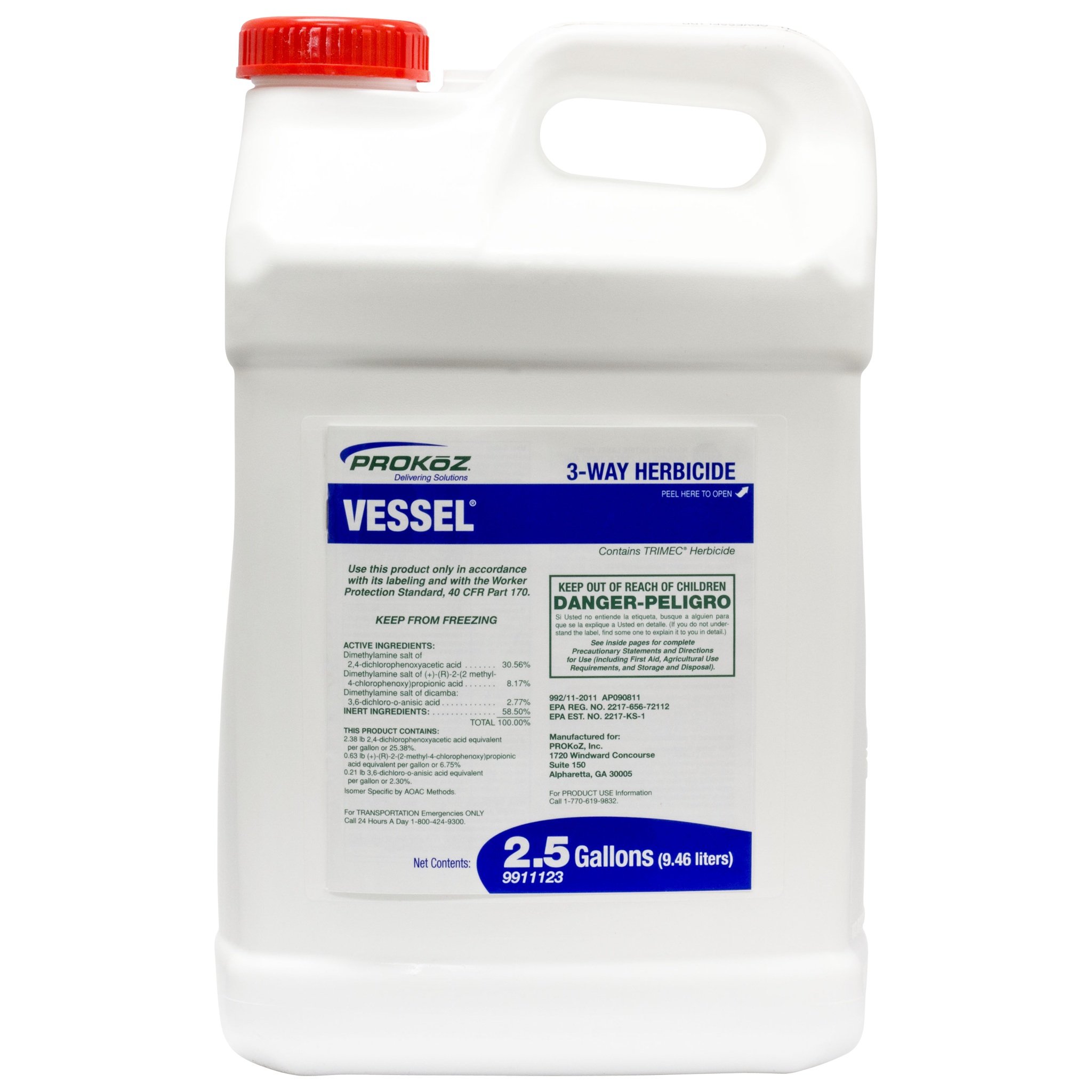 Vessel 3-Way Herbicide for Ponds & Lakes | Aquatic Weed Control Solution | Professional Grade Algae & Weed Killer for Water Gardens, Fishing Ponds & Irrigation Systems