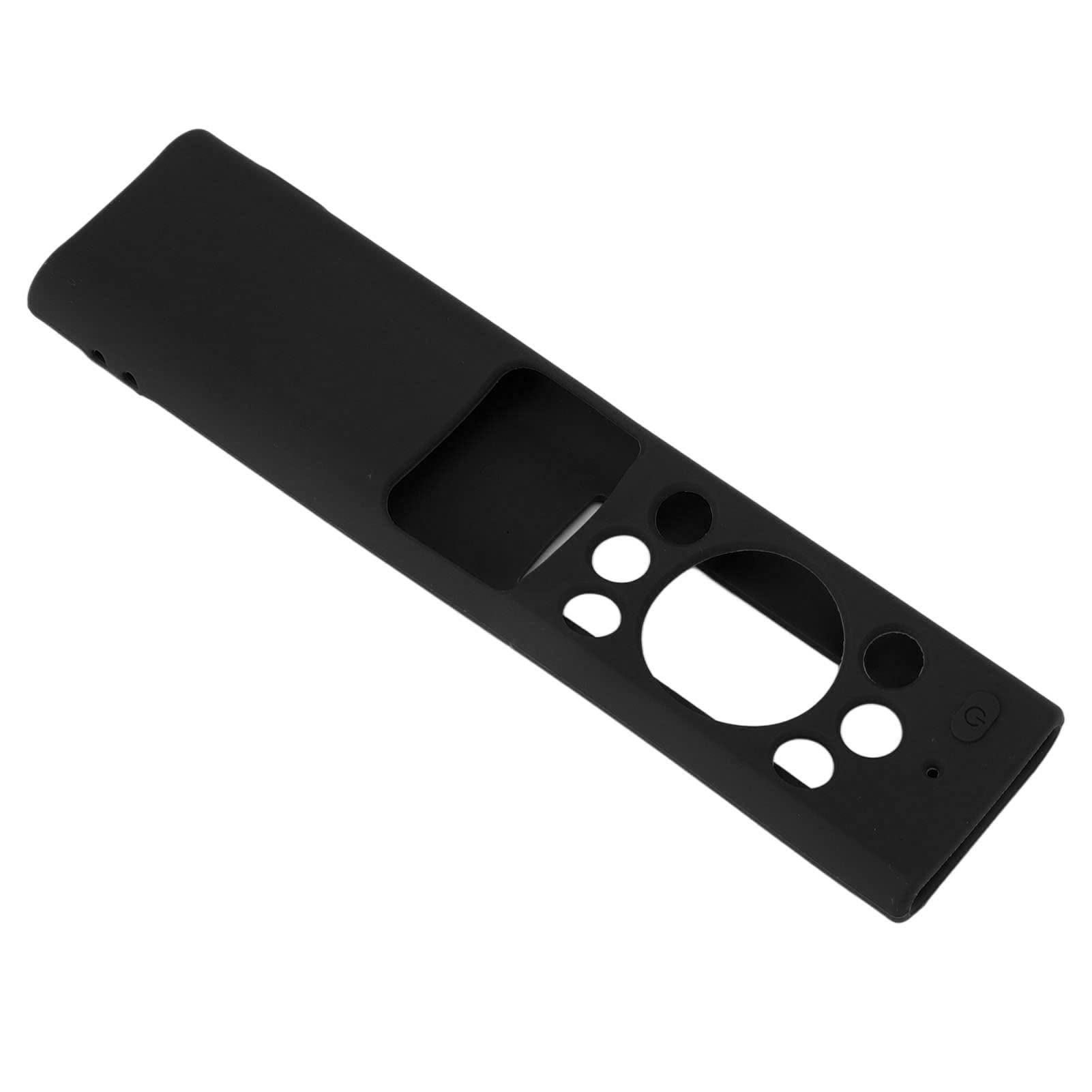 Omabeta Silicone TV Remote Protective Case - Lightweight, Washable Remote Control Cover with Lanyard for Smart TV, Streaming Devices (Black) - Perfect for Living Room, Bedroom & Home Theater Use