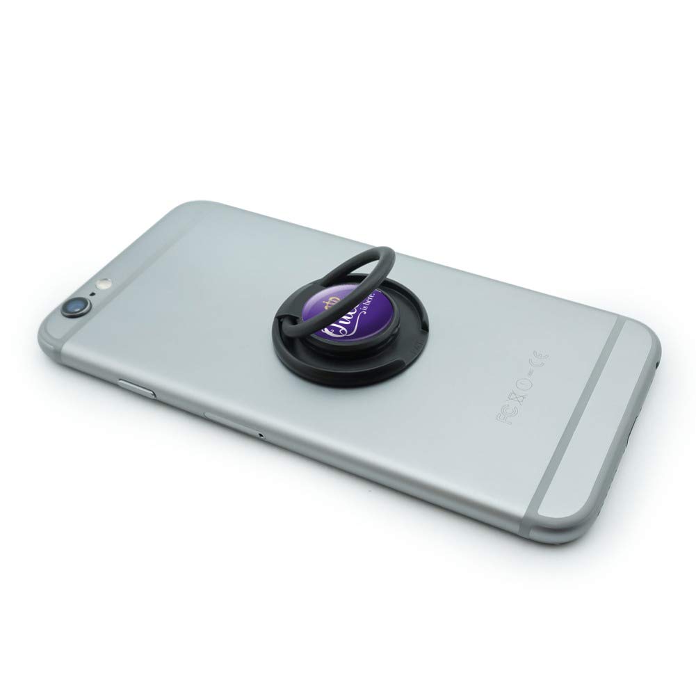 The Queen is Here Crown Royalty Mobile Smart Phone Finger Ring Grip Holder Stand - Perfect for Home, Office, and Travel Use