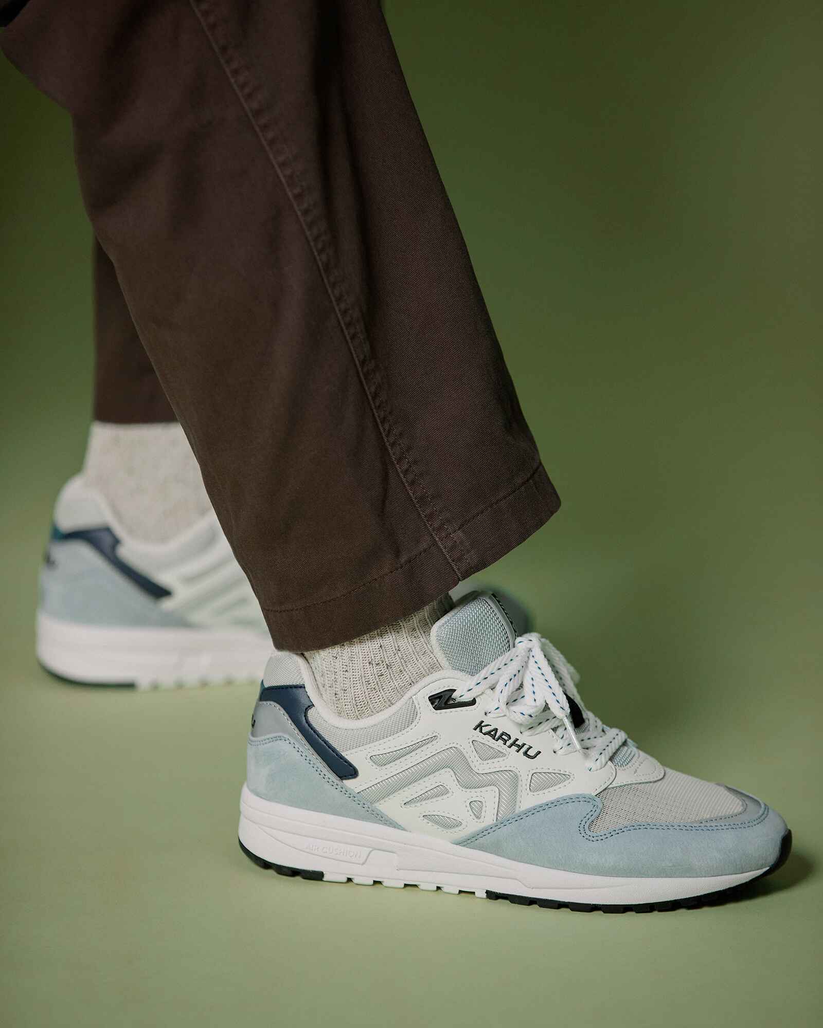 LEGACY 96 Sneakers - Pearl Blue & Bright White Athletic Shoes for Men & Women | Running, Gym, Casual Wear