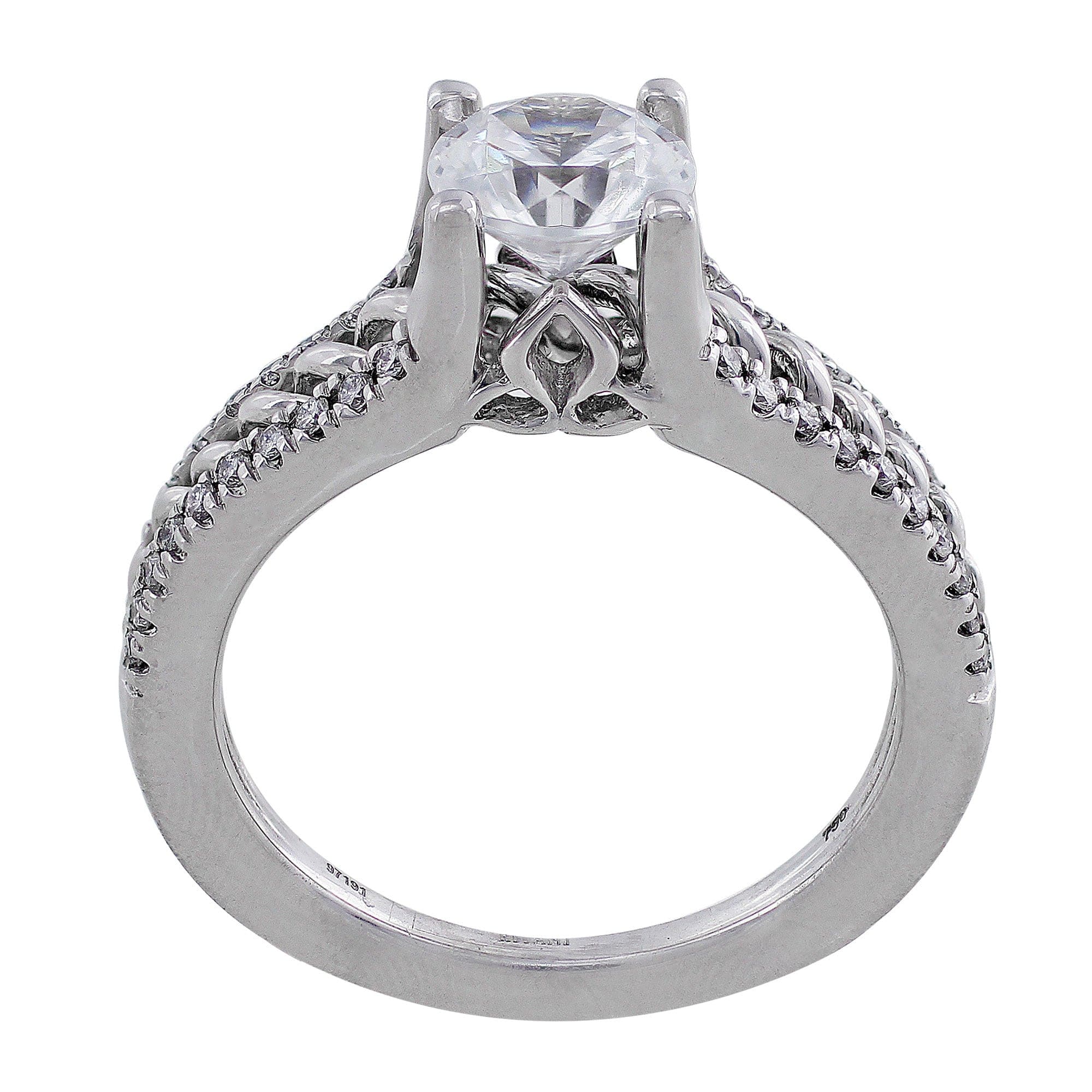 18K White Gold Andara Tapered Diamond Ring for Women - Elegant Wedding Band, Anniversary Gift, Engagement Jewelry - Perfect for Special Occasions & Everyday Luxury
