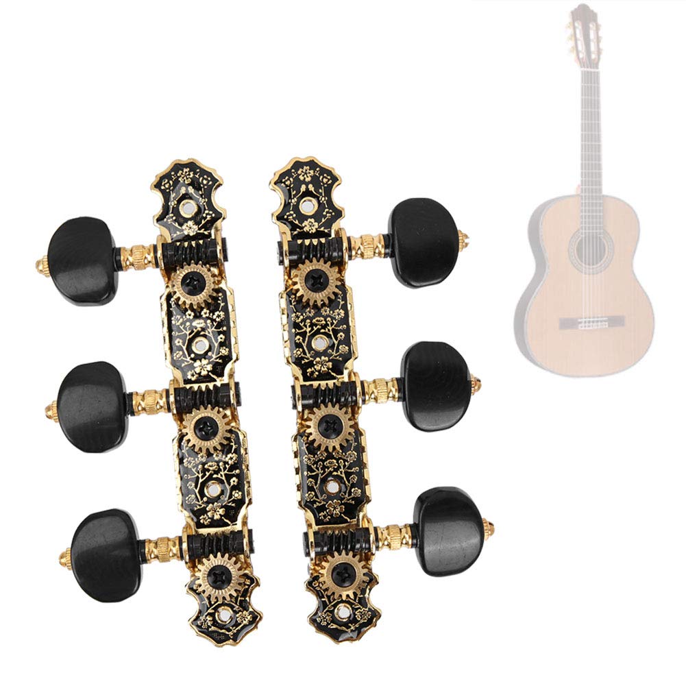 Premium Guitar Tuner & Tuning Pegs Set - Classical Guitar Parts & Heads for Accurate String Tuning | Perfect for Live Performances, Studio Recording & Guitar Maintenance