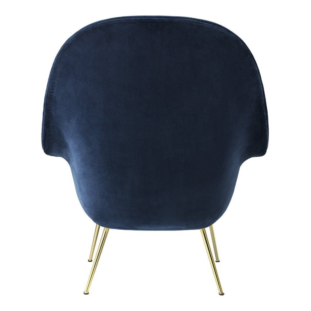 Bat Lounge Chair - High Back Ergonomic Design with Conic Base for Living Room, Bedroom, or Office Relaxation