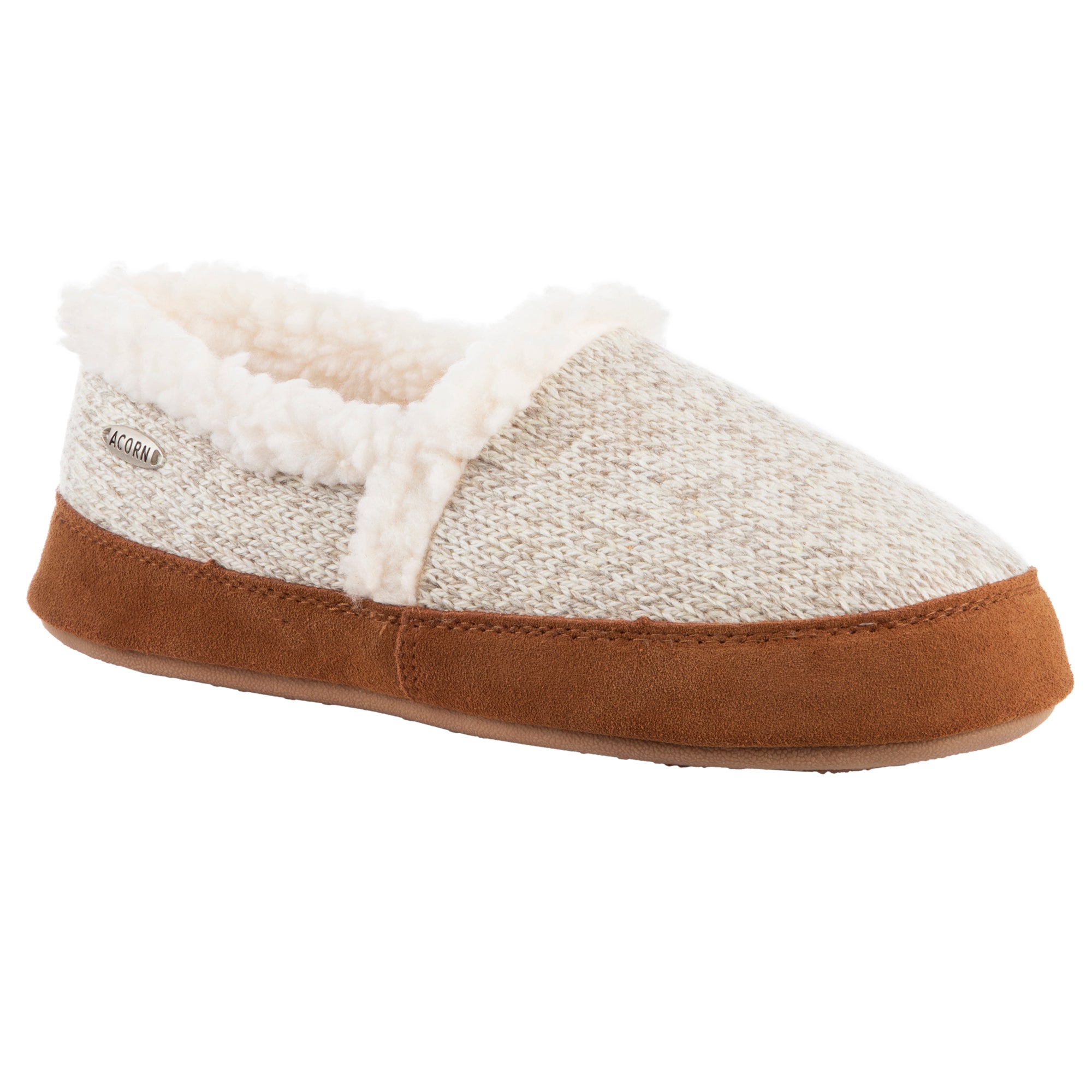 Women's Acorn® Moc Ragg Slippers with Cloud Cushion® Comfort - Cozy Indoor/Outdoor House Shoes for Winter, Home & Travel