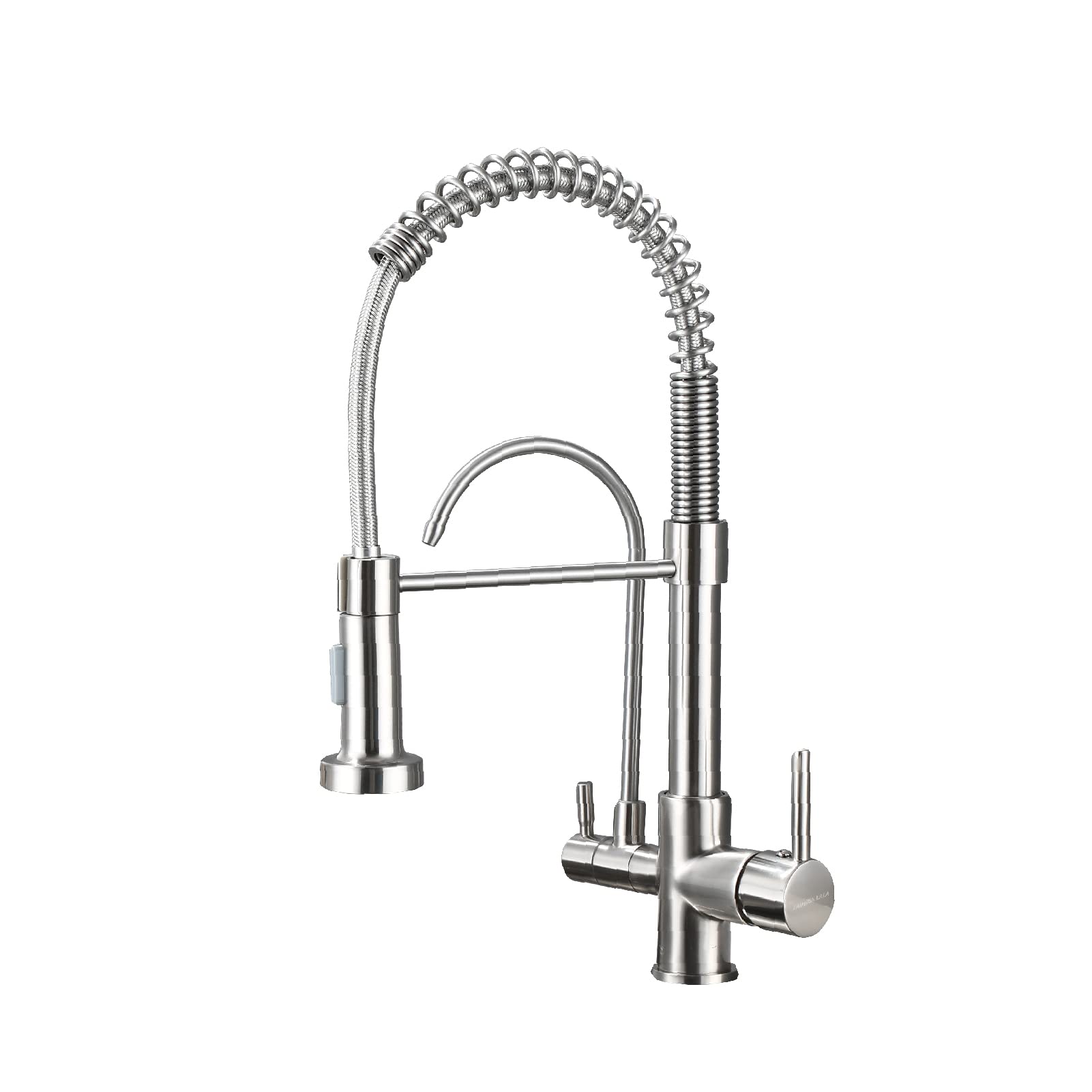 HUAHUALALA 3-in-1 Kitchen Sink Faucet with Sprayer & Water Filter - Brushed Nickel Drinking Water Faucet for Reverse Osmosis Systems | Perfect for Home, RV & Office Use