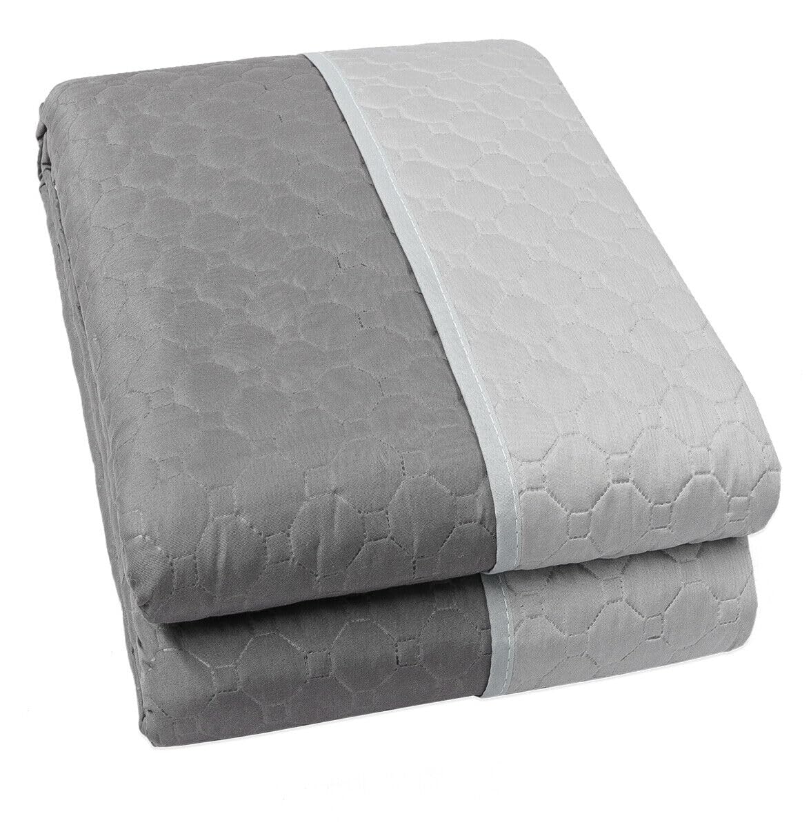 Lightweight Double Sided Quilt Bedspread - Half Season Grey Blanket for Single Bed | Perfect for Dorm Rooms, Guest Beds & Cozy Nap Time