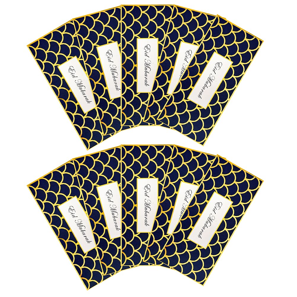 10pcs Creative Budget Envelopes for Cash - Eid Mubarak Themed Money Saving Organizer - Perfect for Holiday Gifts, Wedding Favors & Personal Finance Management