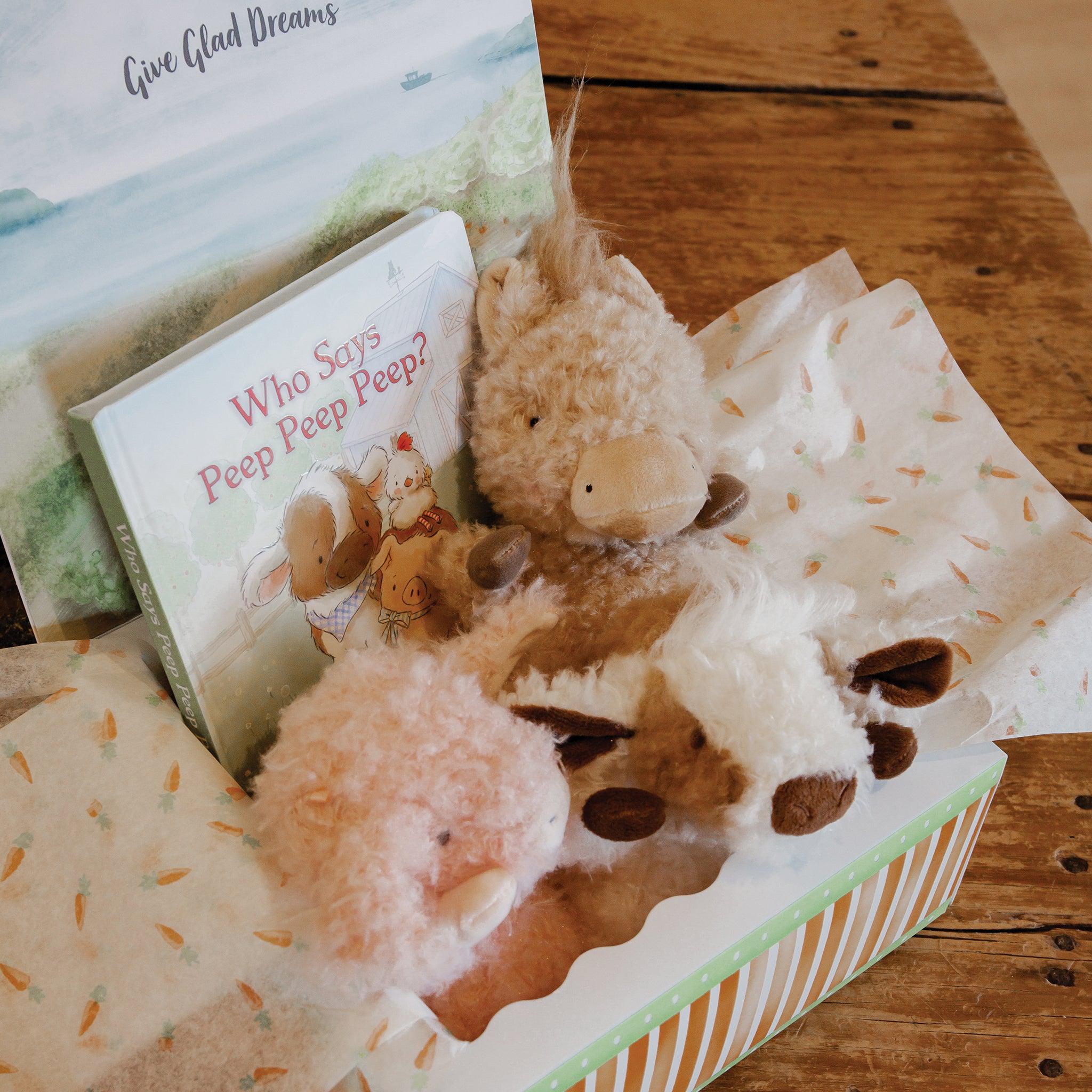 Wee Farm Friends Gift Set - Adorable Farm Animal Plush Toys for Kids | Perfect for Birthdays, Baby Showers & Nursery Decor
