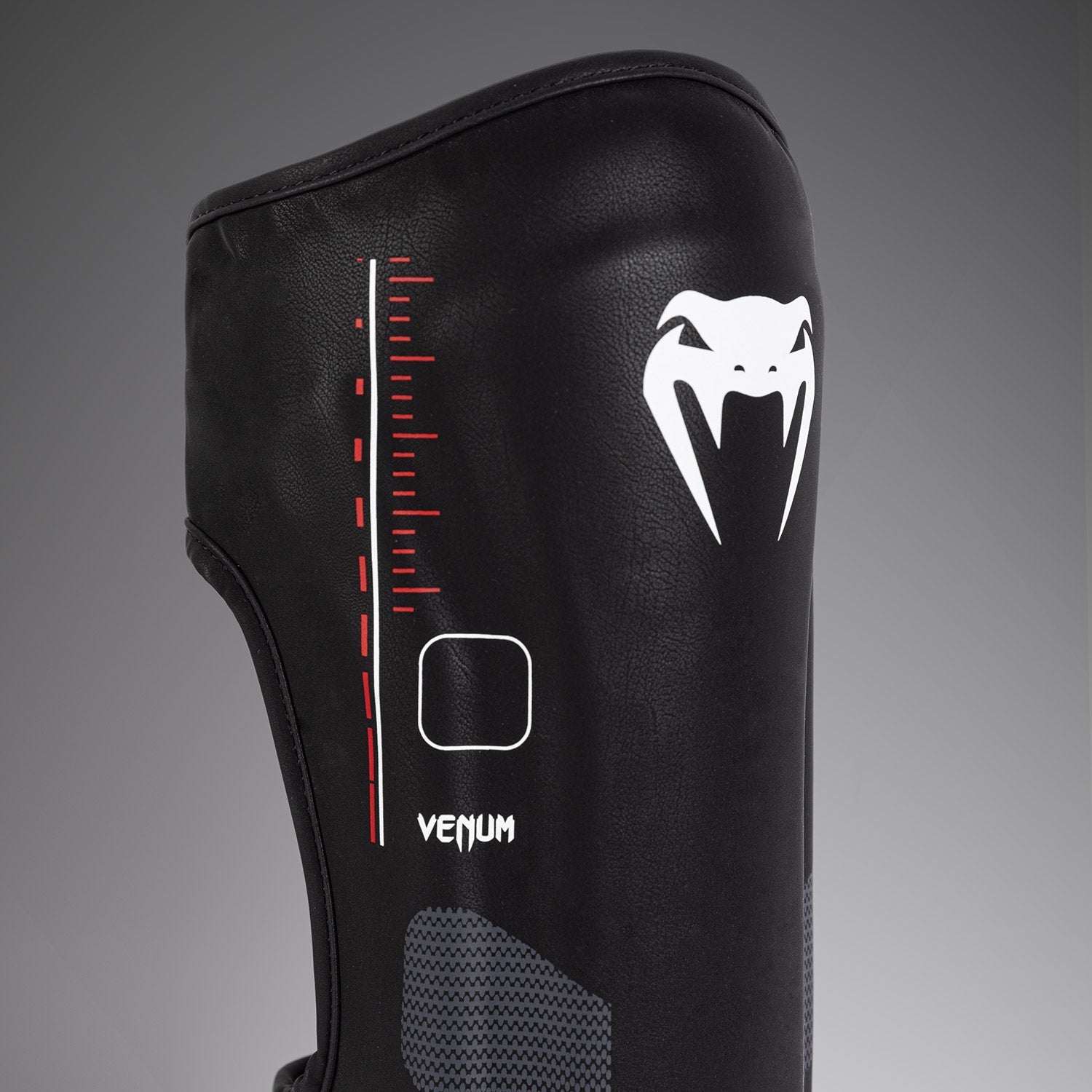 Venum Tactical XT MMA Shinguards - Black/Fire Red - Premium Kickboxing & Muay Thai Protective Gear for Training & Competition