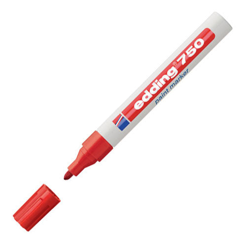 edding 750 Paint Marker Pen - Permanent, Waterproof & Quick-Drying for DIY Crafts, Signs & Industrial Labeling