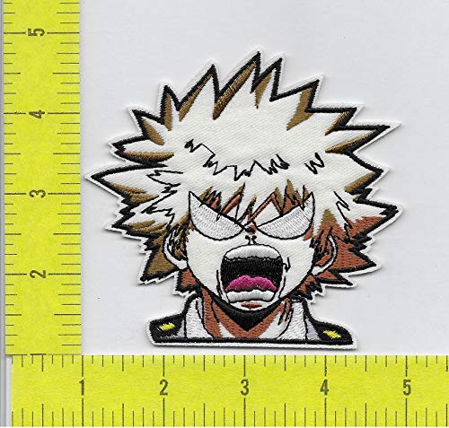 Katsuki Bakugou My Hero Academia Iron-On Patch for Cosplay, Jackets & Backpacks – Premium Anime Applique for DIY Clothing Customization