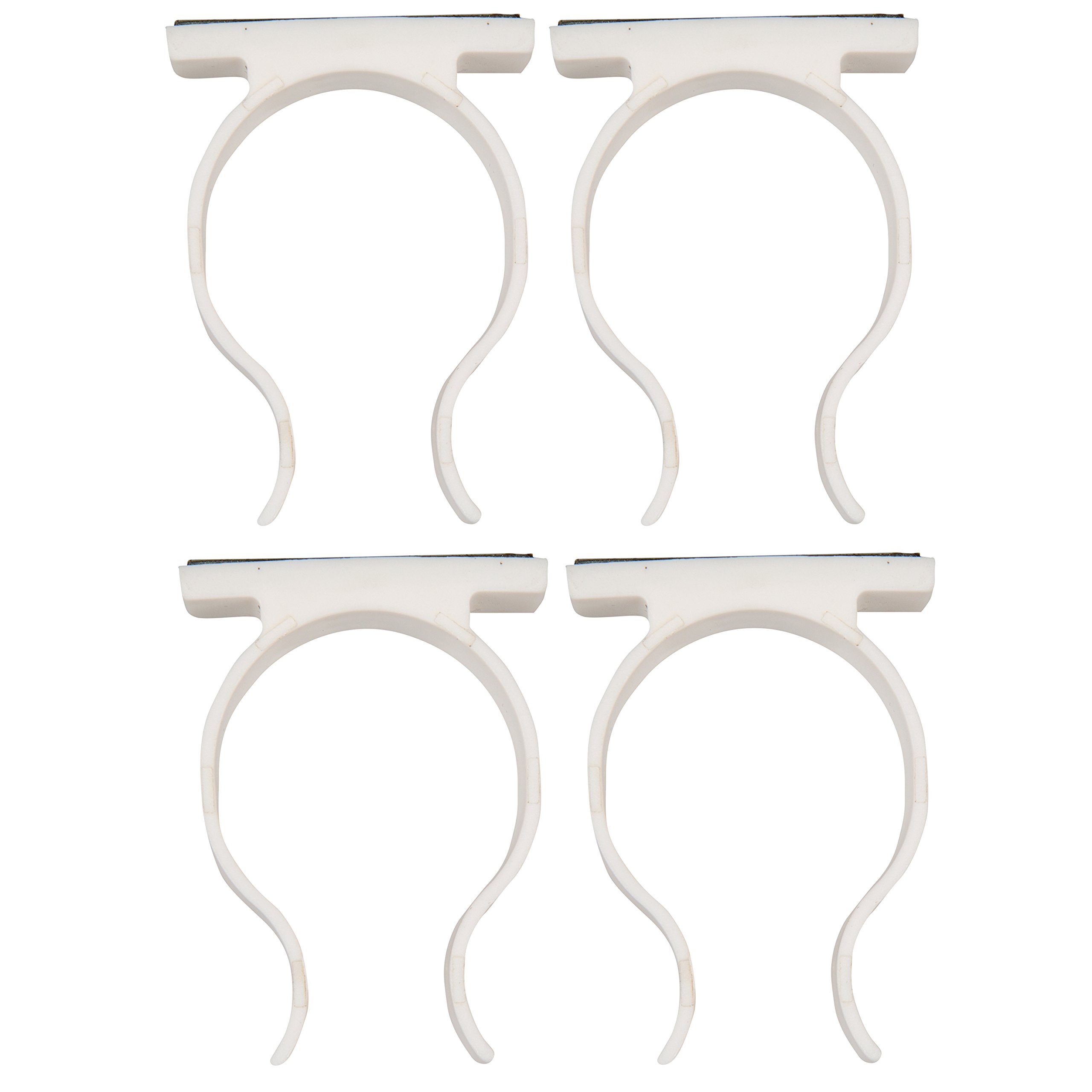 Premium Magnetic Spice Rack Organizer - Set of 4 Universal Spice Jar Gripper Clips for Kitchen Cabinet - No Screws Needed, Easy to Install & Reorganize - Perfect for Storing Spices, Seasonings & Small Jars in Pantry or Countertop