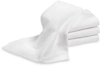 Premium White Bar Towels 12 Pack - 16