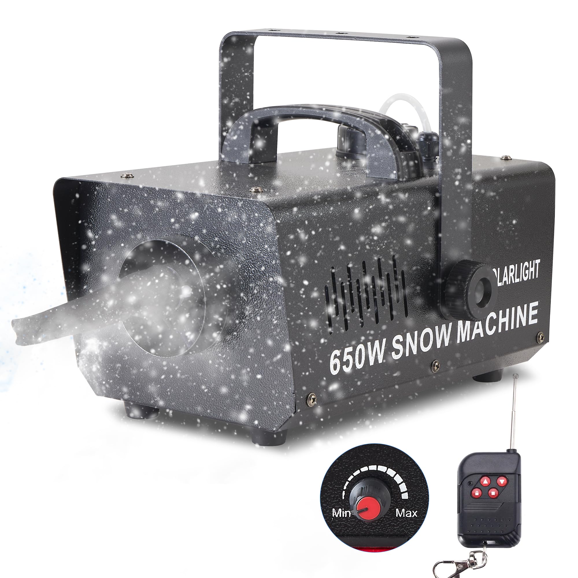 650W Snow Blower Machine with Wireless Remote - Indoor/Outdoor Fake Snow Maker for Christmas, Weddings, Parties & Stage Shows - Perfect for Holiday Decor, Photography & Kids Events