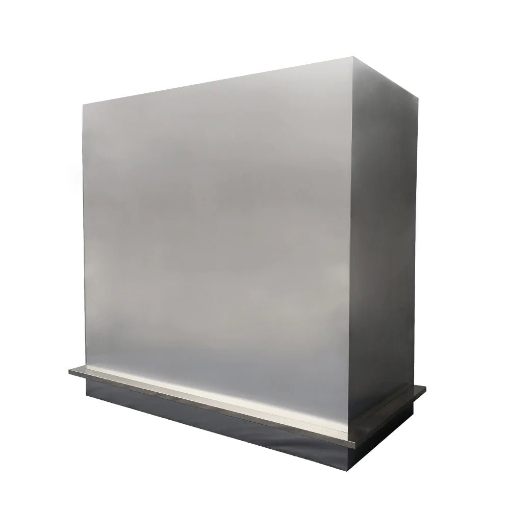 SINDA SRH37 BA Stainless Steel Square Range Hood - Modern Kitchen Ventilation for Smoke & Odor Removal - Perfect for Home, Restaurant, and Commercial Use