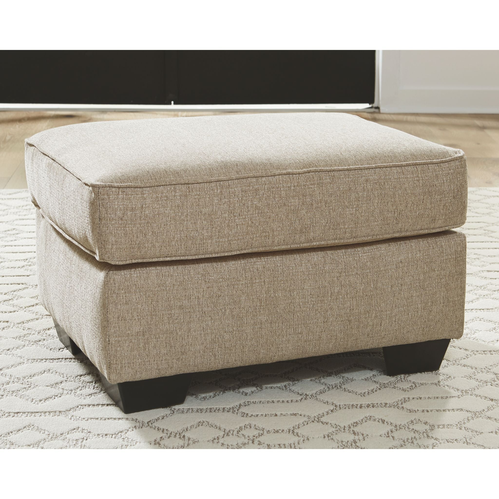 Ardmead Ottoman Storage Bench with Removable Cushion - Soft Putty Fabric - Perfect for Living Room, Bedroom, or Entryway Storage & Seating