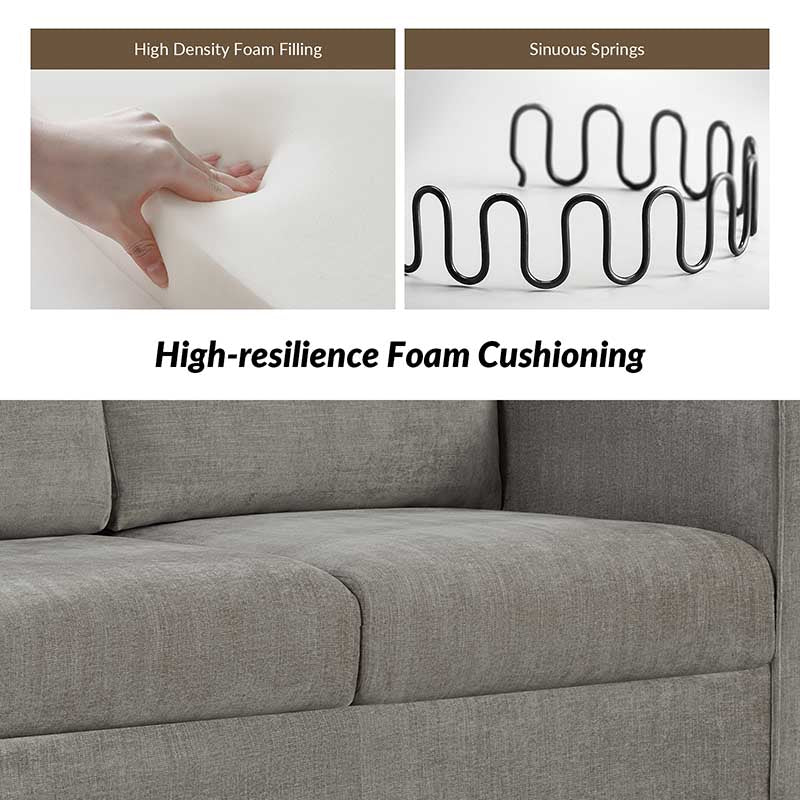 Dilcia 3-Piece Slipcovered Sofa Set - Modern Living Room Furniture with Removable Covers for Easy Cleaning | Perfect for Small Spaces, Apartments & Cozy Home Decor
