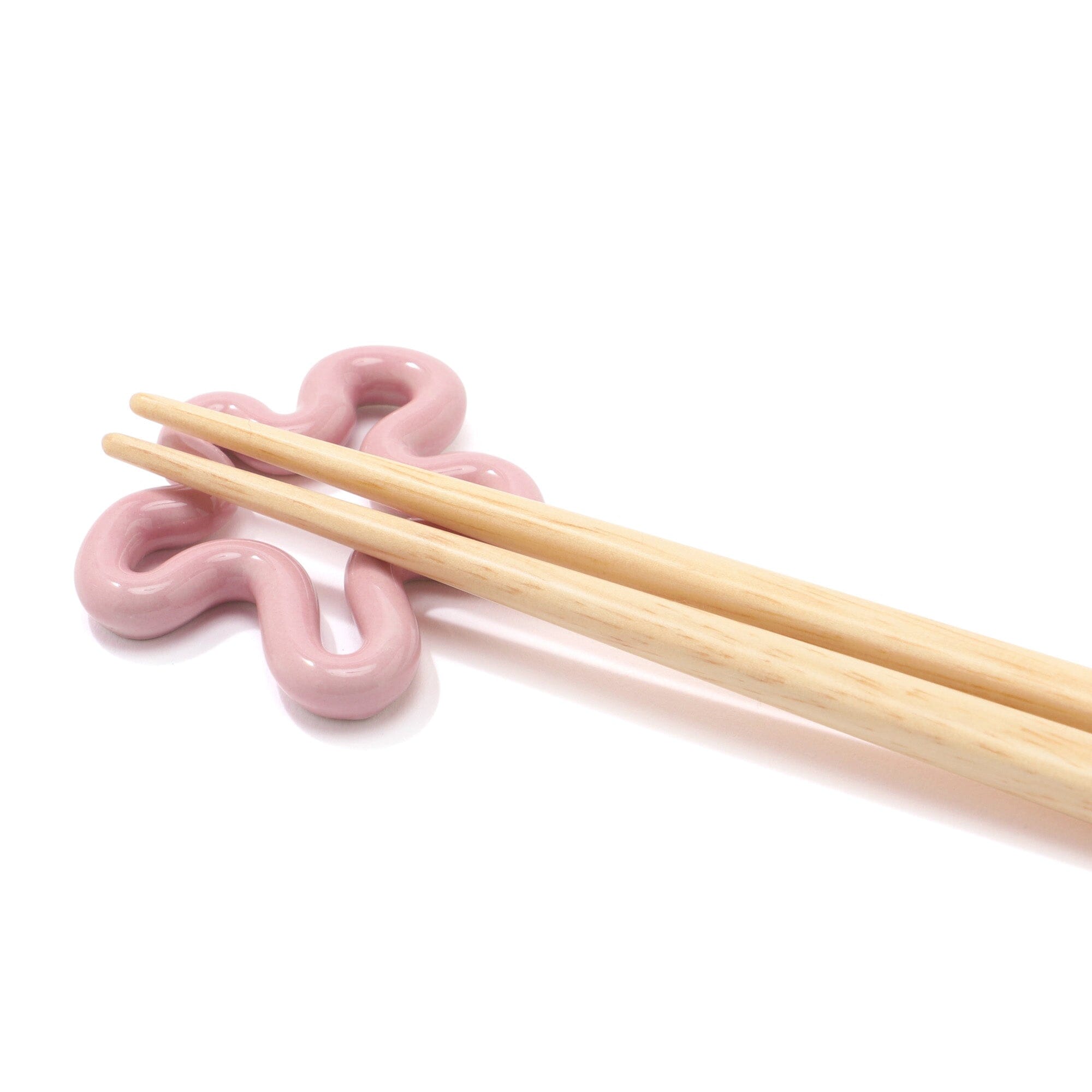 Pink Flower Chopstick Rest - Elegant Tableware for Sushi, Asian Cuisine & Home Dining Decor