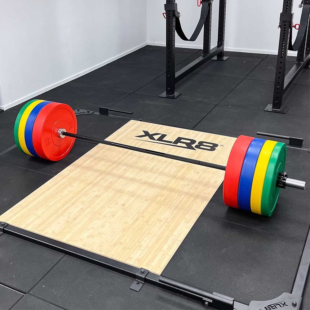 XLR8 Elite Black Olympic Barbell - 45LB Olympic Weightlifting Bar for CrossFit, Powerlifting & Home Gym - Perfect for Strength Training & Competition Lifting
