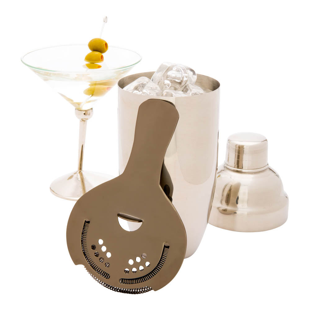 Premium Bar Lux Black Plated Stainless Steel Hawthorne Cocktail Strainer - 6 Pack (1 Count Box) - Perfect for Mixing Cocktails, Bartending & Home Bar Use