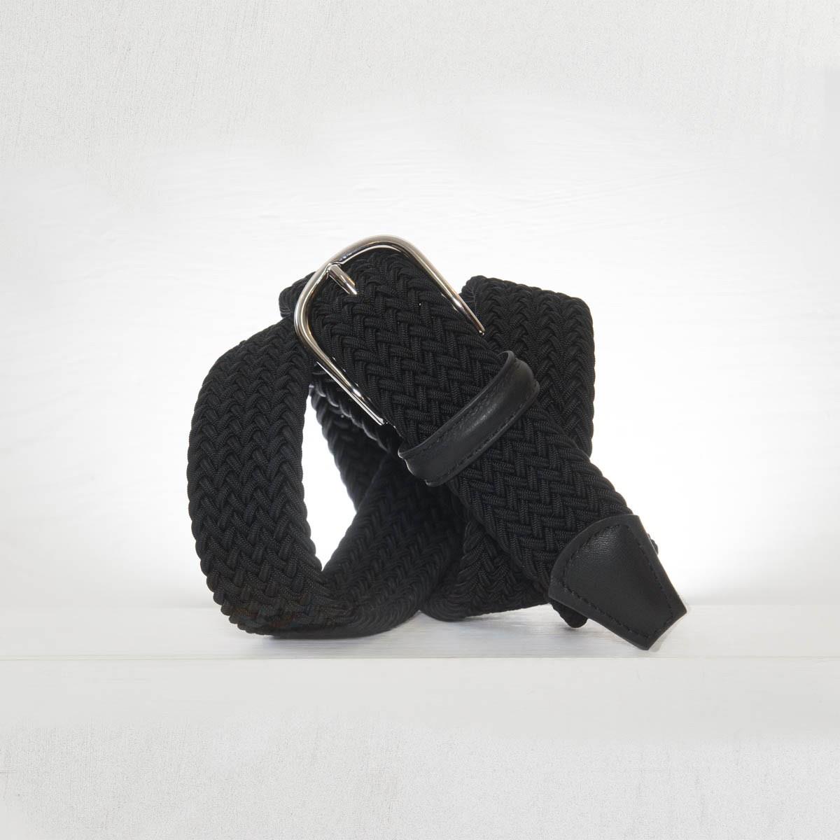 3.5cm Navy Blue Woven Elastic Belt for Women & Men - Adjustable Waistband for Pants, Skirts & DIY Sewing Projects
