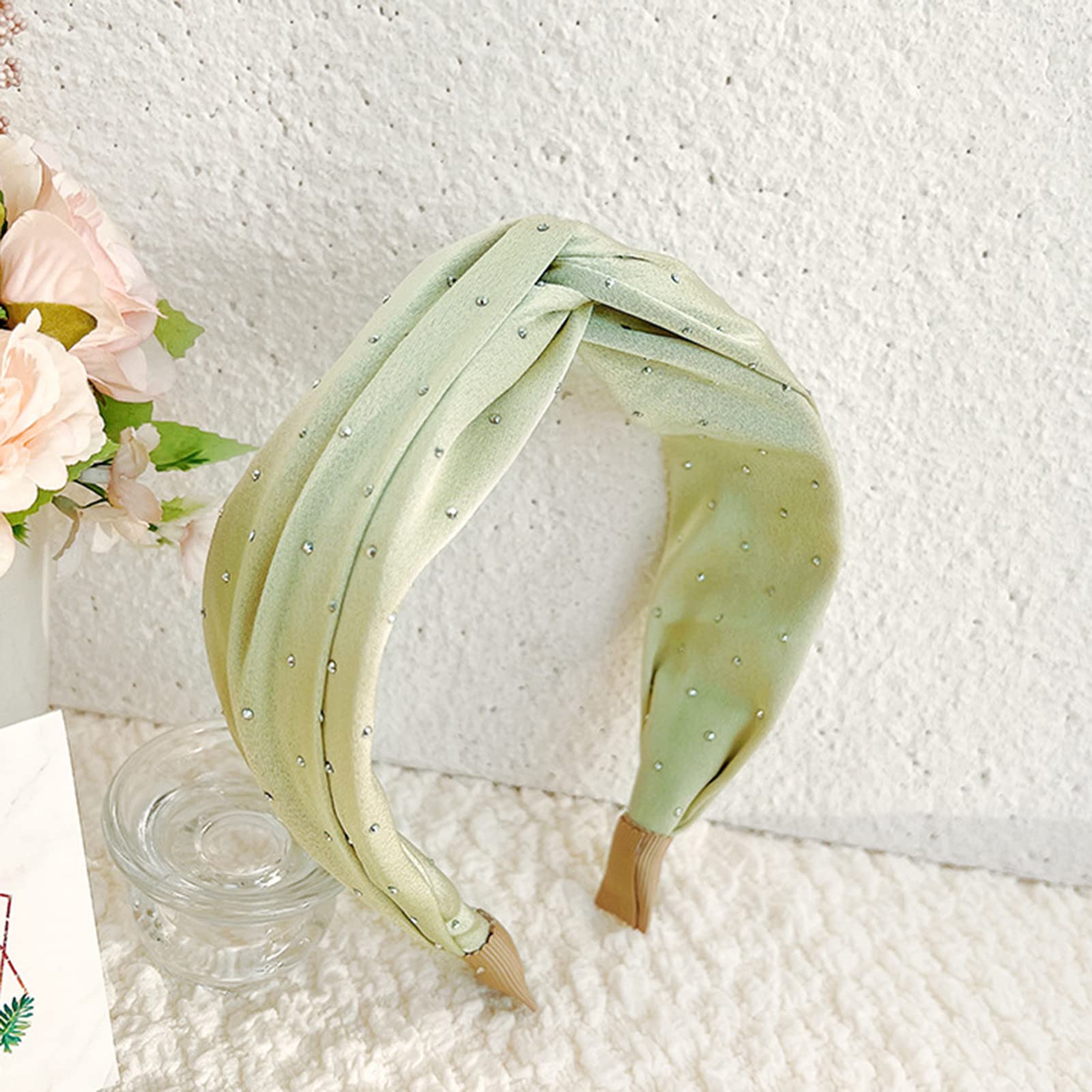 Elegant Rhinestone Knot Hair Hoop Headband for Women - Decorative Hair Clip & Hair Band Accessory - Perfect for Weddings, Parties & Everyday Wear