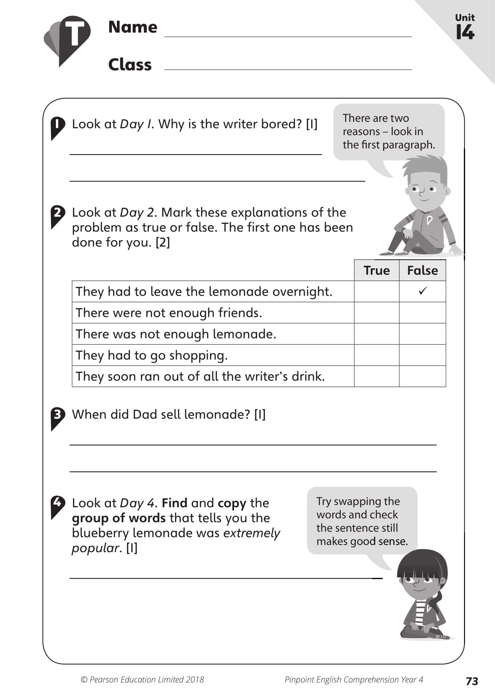 Pinpoint English Comprehension Year 4: Photocopiable Targeted Practice Workbook for Elementary Students - Perfect for Classroom Activities & Homeschool Learning