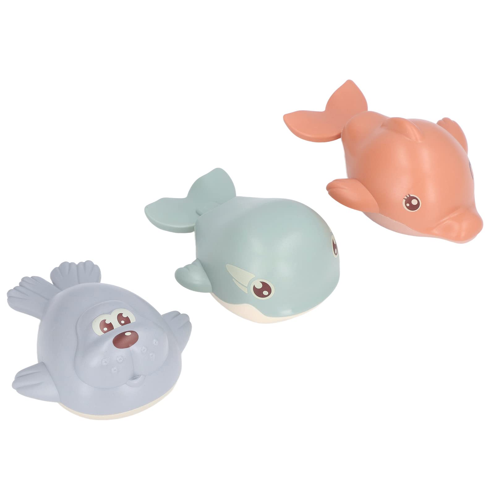 Wind Up Baby Bath Toy - Bright Colorful Floating Clockwork Animal Toy with Sealed Bottom & Rounded Edges | Safe Bathtub & Beach Toy for Toddlers to Develop Imagination | Perfect for Bath Time, Pool Play & Sensory Development