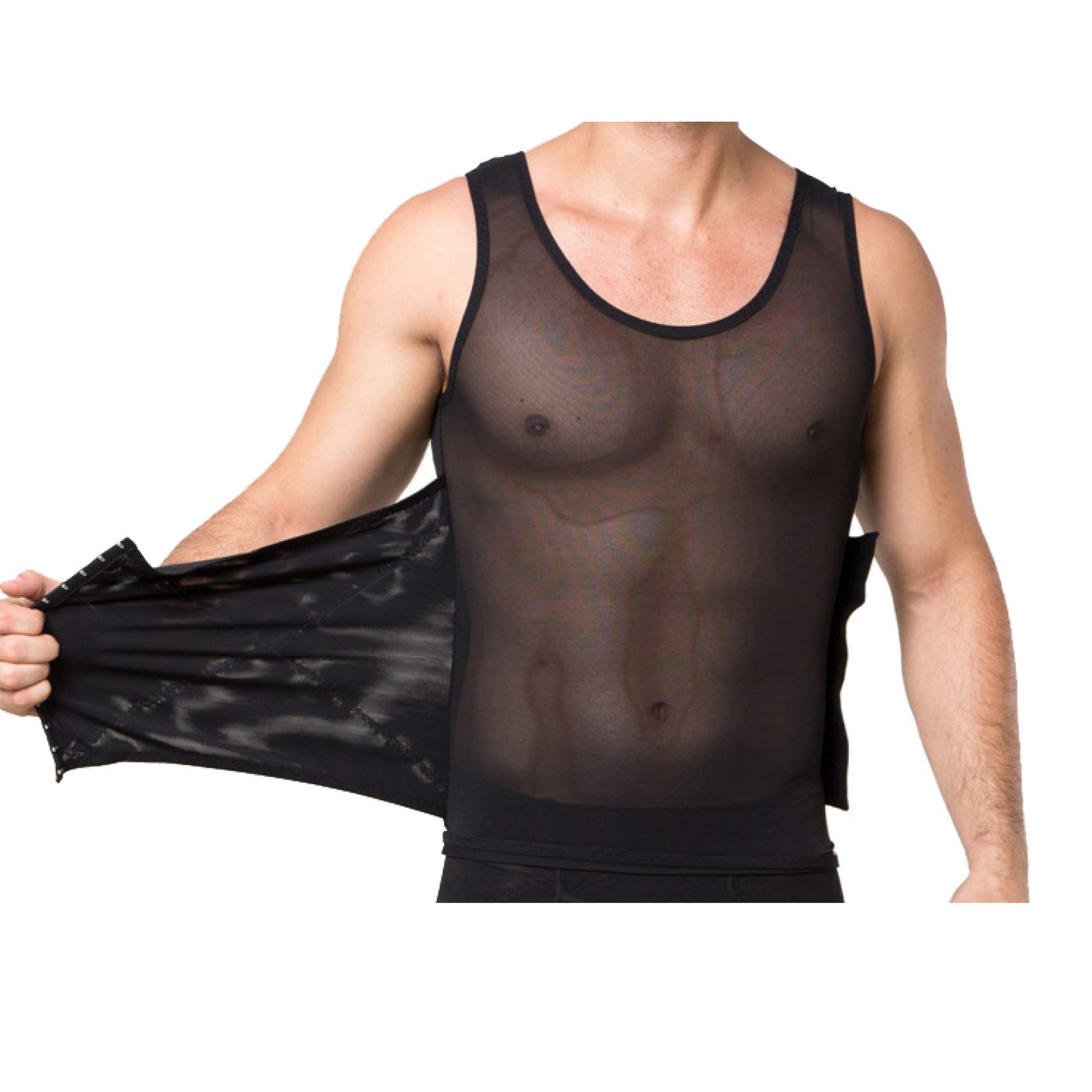 Men's Waist Trainer Shapewear - Comfortable Body Shaper for Tummy Control & Chest Flattening - Slimming Underwear for Workout, Gym & Everyday Wear