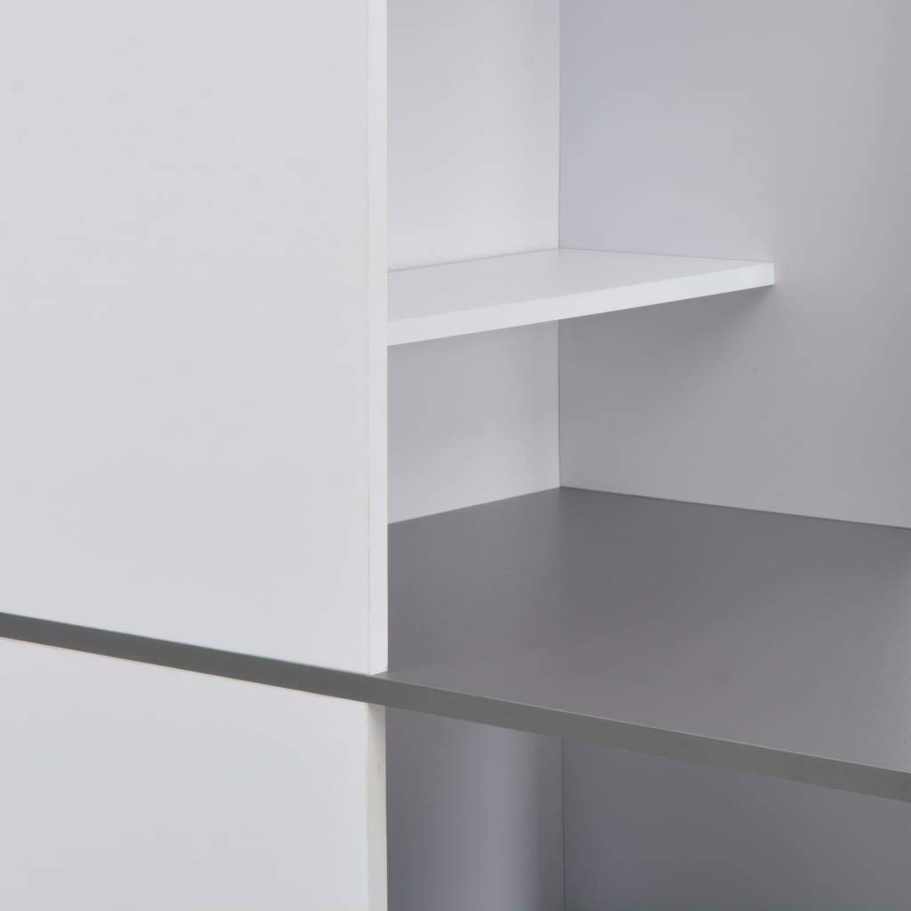 FAMIROSA Rectangle Pub Table with Cabinet - 45.28x23.23x78.74 Inches, Large Storage Cabinet, Breakfast Table, Computer Desk, Bookcase, Bookshelf for Cafe, Bar, Dining Room, Kitchen, Living Room, Office, Study, and Small Spaces