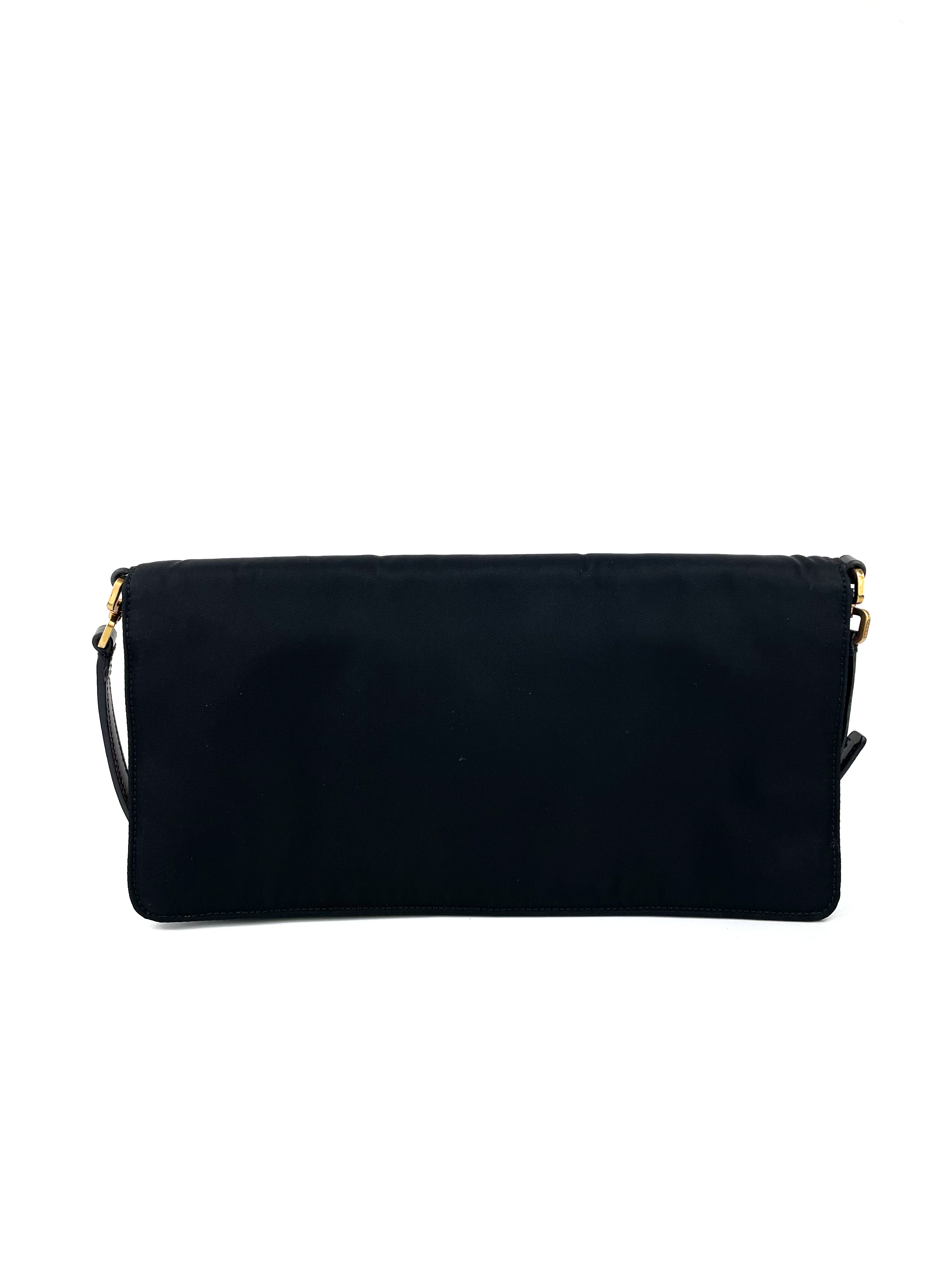 Prada Black Nylon Clutch Bag for Women | Luxury Designer Handbag | Perfect for Evening Parties, Date Nights & Special Occasions