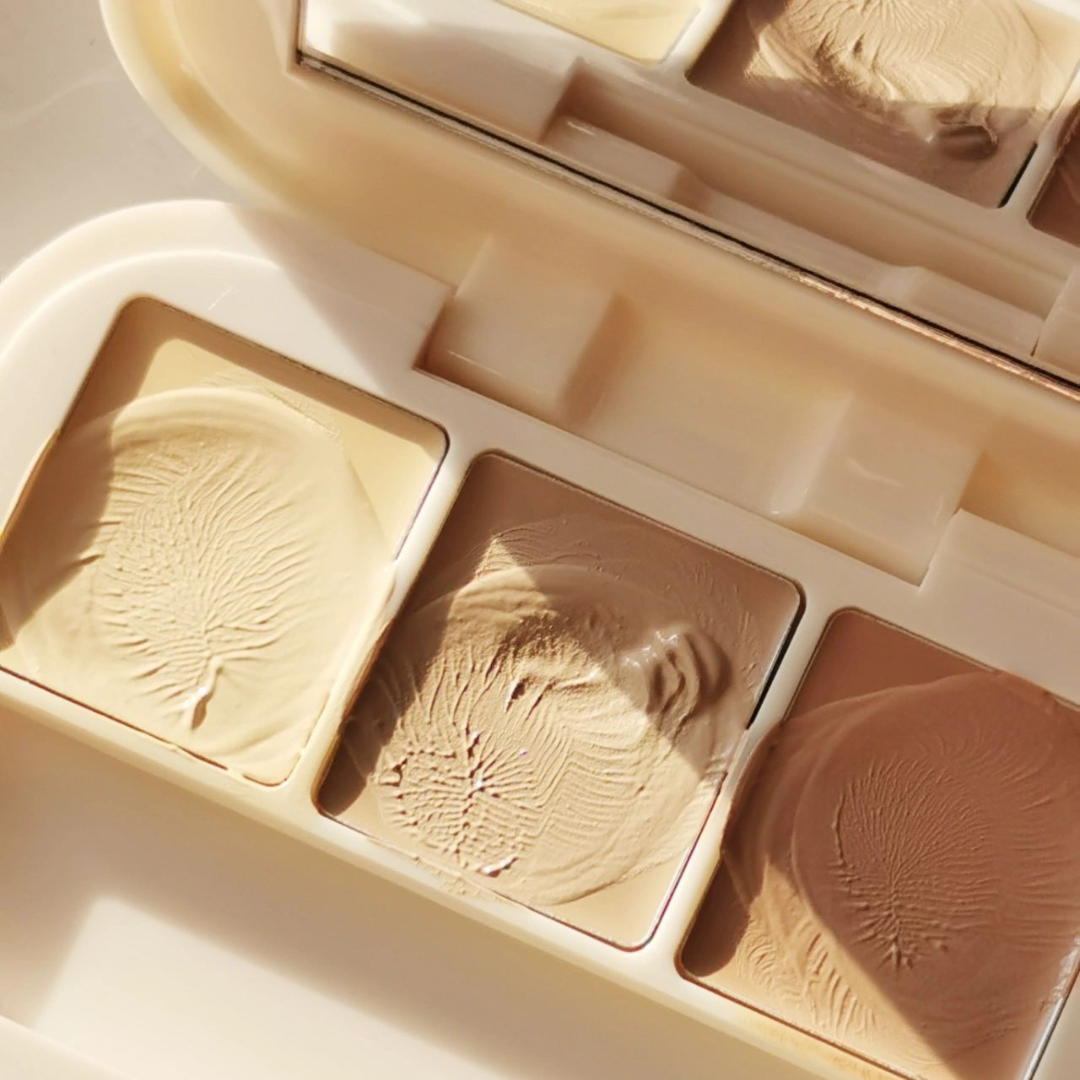 JUDYDOLL 3 Color Moisturizing Concealer Palette - Creamy Full Coverage Liquid Concealer for Dark Circles, Blemishes & Acne - Perfect for Daily Makeup, Contouring & Highlighting