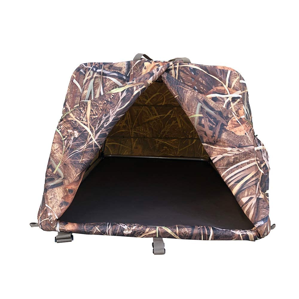 Waterproof Doghouse Ground Blind for Duck Hunting - Portable Camouflage Hunting Shelter for Waterfowl & Turkey - Perfect for Wetlands & Field Hunting
