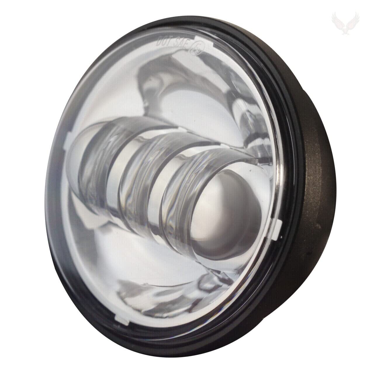 Eagle Lights 8700CP 4.5 Inch LED Spot Light Kit for Harley Davidson Motorcycles - Chrome Finish - High Visibility Off-Road & Night Riding Lights for Adventure & Safety