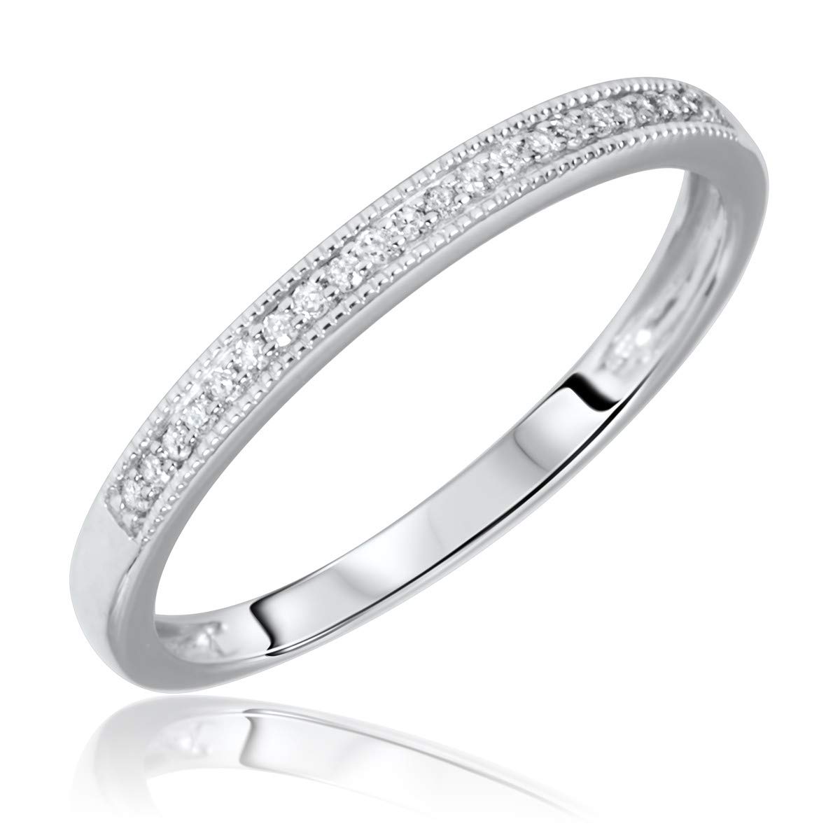 His and Hers Wedding Ring Set - Matching Trio Wedding Bands for Couples - 14K Gold/Platinum/Silver - Romantic Gift for Anniversary, Engagement - Perfect for Ceremonies, Vows, and Everyday Wear
